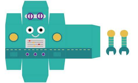 Robo De Papel Para Imprimir E Montar