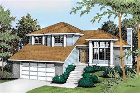 Level House Plans Attached Garage Home Plans And Blueprints 172830