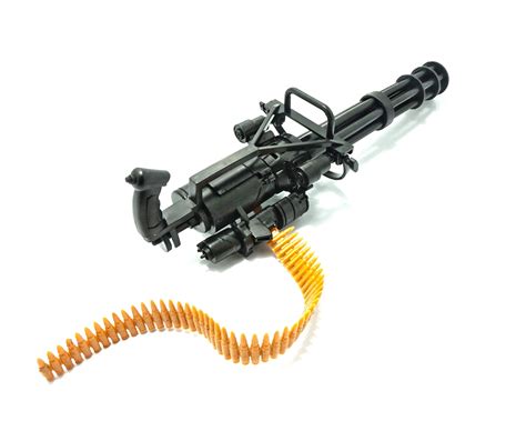 Scale M Minigun Gatling Machine Gun Us Army Terminator Fit For