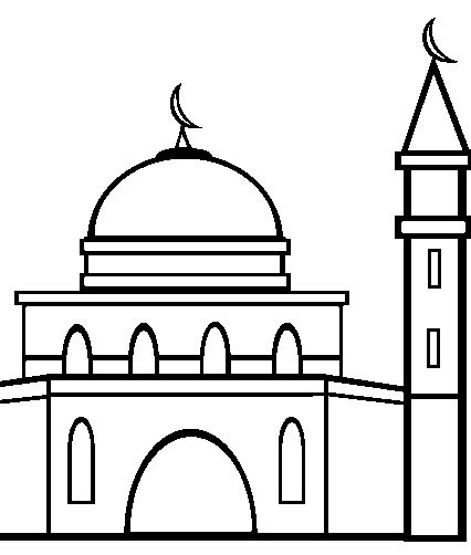 Kumpulan gambar masjid kartun hitam putih. Produk Islam Indonesia: Gambar Masjid Hitam Putih