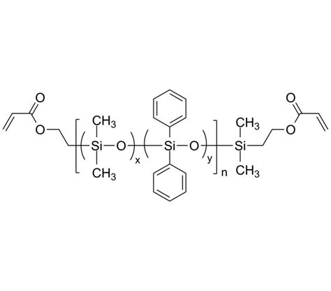Polydimethyl Siloxanecodiphenyl Siloxane αω Bisacrylate Terminated