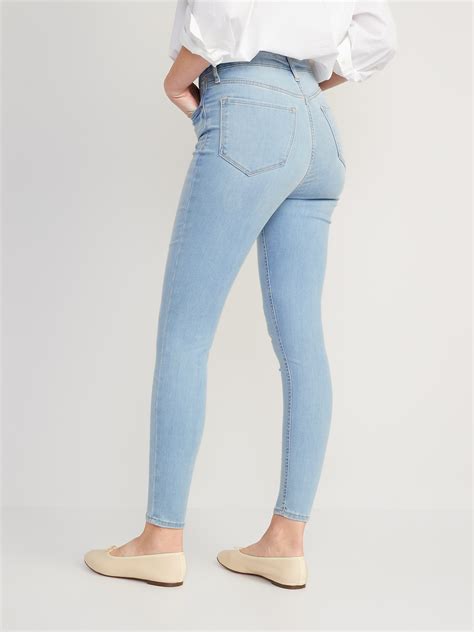 Fitsyou 3 Sizes In 1 Extra High Waisted Rockstar Super Skinny Jeans For Women Old Navy