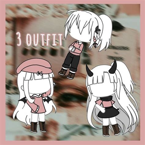 3 Outfit🌿 Gachalife Character Outfits Manga Clothes Anime Outfits