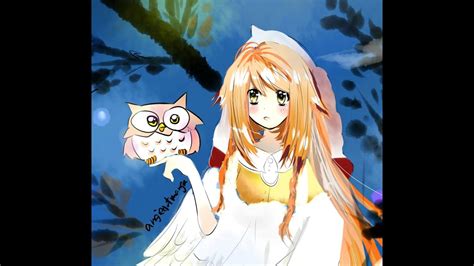 Drawing Anime Girl Owl Girl 1st Runner Sp Part A Youtube