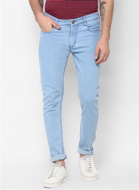 Buy Urbano Fashion Mens Ice Blue Slim Fit Denim Jeans Stretchable Online ₹649 From Shopclues