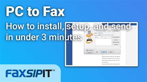 Pc To Fax Install Setup And Send Faxsipit