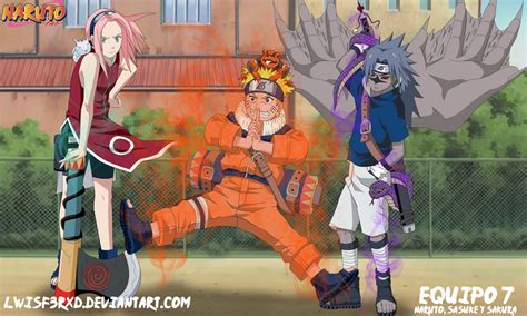 Equipo 7 Naruto Sasuke Y Sakura By Lwisf3rxd On Deviantart