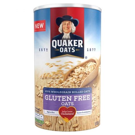 Quaker Oats Gluten Free Wholegrain Rolled Oats 510g Approved Food