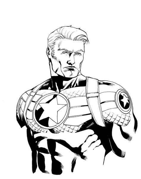 Printable Captain America Coloring Pages