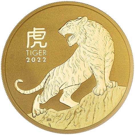 2022 Perth Mint Year Of The Tiger 2 Oz Gold Coin Chards
