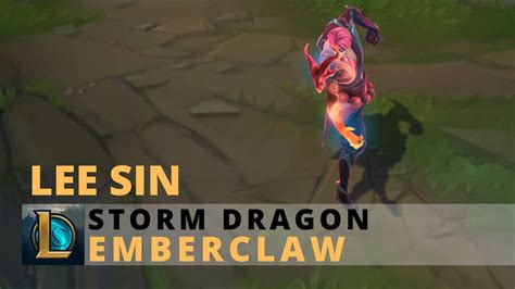 Storm Dragon Lee Sin Emberclaw Chroma League Of Legends Youtube