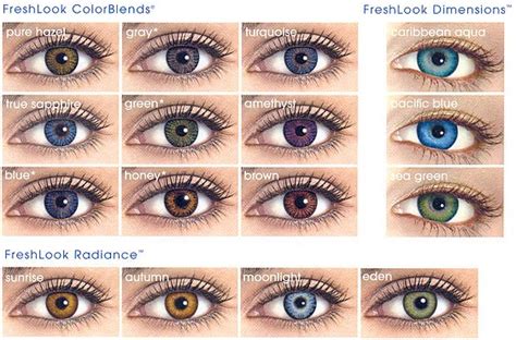 Color Contacts Freshlook Or Acuvue Contact Lenses
