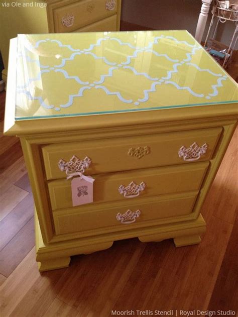 Freshen Up Your Furniture With Stencils Stencil Furniture Furniture