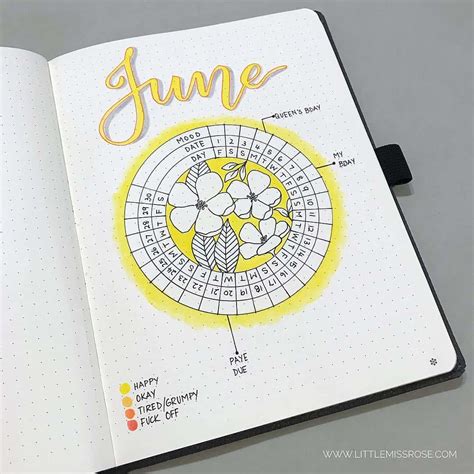 Incredible June Monthly Spreads For Your Bullet Journal My Inner Creative