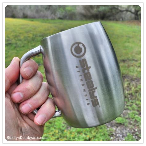 14 Oz Insulated Barrel Mug Steelys Drinkware