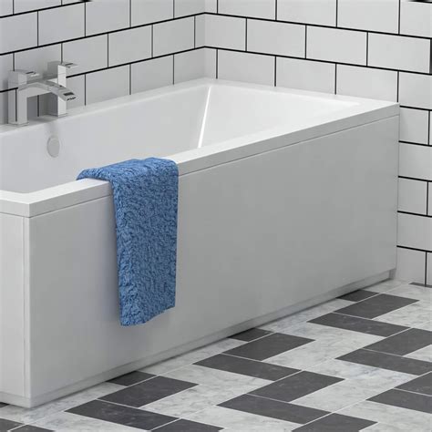Royal Bathrooms Modern 1600mm Universal High Gloss White Mdf Front Bath