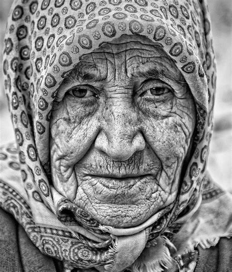 Old Woman By Albert Pich On 500px Black And White Portrait Portrait