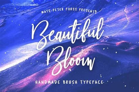Beautiful Bloom Free Brush Font Free Fonts For Designers Best Free