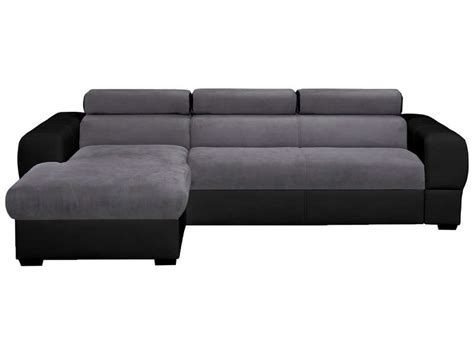 Ce canapé d'angle 4 places est accompagné d'un pouf avec coffre de rangement qui se déplace au gré des besoins. canape d angle convertible conforama
