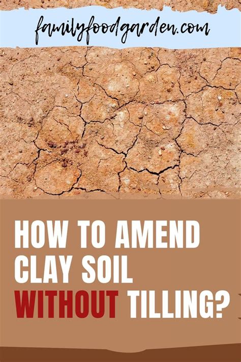 The Words How To Amen Clay Soil Without Tilling On Top Of A Cracked