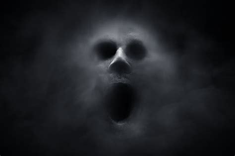 Scary Ghost On Dark Background Stok Fotoğraflar And Demon Kurgusal
