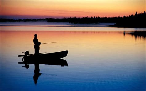 Fishing On A Boat Sunset Widescreen Wallpaper 1440x900 Wallpaper 17