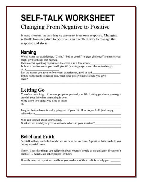 Positive Self Talk Building Self Confidence Pinterest Counselling