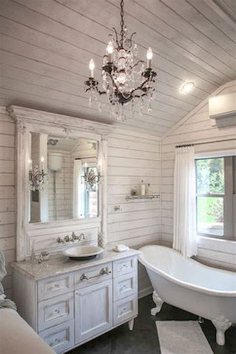 The neutral color produces calmness and comfort as the bathroom reveals. 20 Beautiful Shabby Chic Bathrooms Suitable To Inspire ...