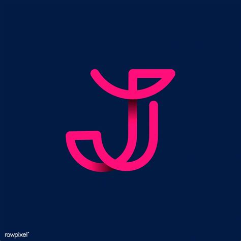 Retro Pink Letter J Vector Free Image By Wan Iphone