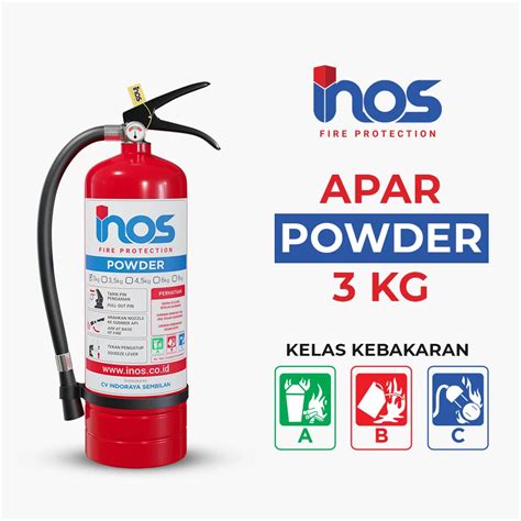 Harga APAR Serbuk Powder 3 Kg Portable INOS Fire Protection