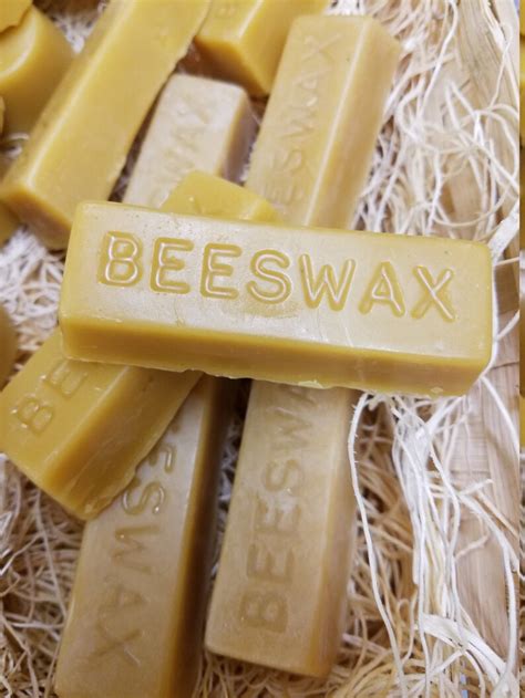 Pure Beeswax 1 Ounce Blocks Beeswax Melts 100 Beeswax Etsy