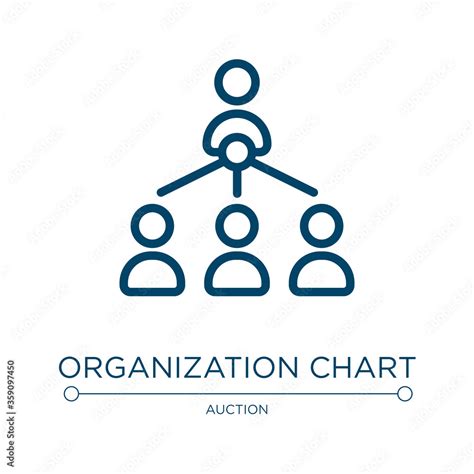 Organization Chart Icon Linear Vector Illustration From Business