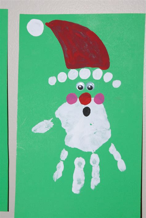 Hand Print Kids Christmas Card Ks1 Christmas Card Ideas Pinterest
