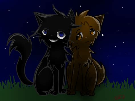 Leafpool And Crowfeather By Applemist On Deviantart