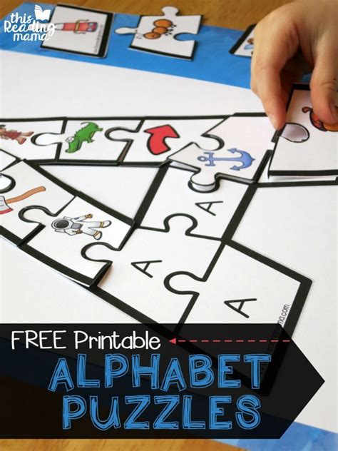 Printable Alphabet Puzzles Upper And Lowercase Letters Alphabet