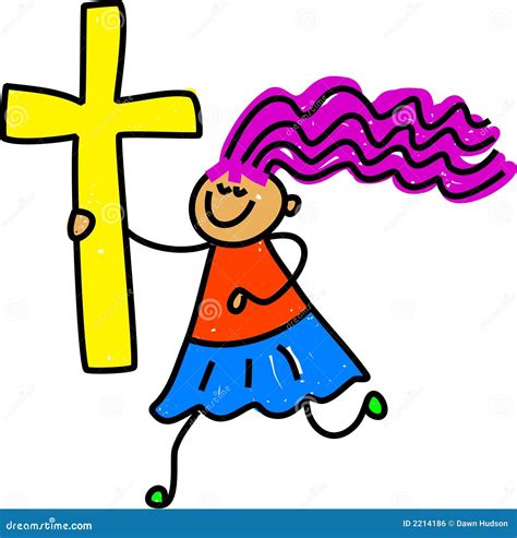 Cross Kid Stock Vector Image Of Holidays Religion Toddler 2214186