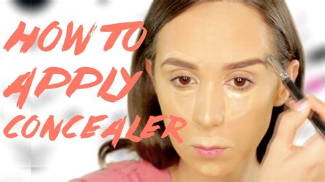 How To Apply Concealer And Where Youtube