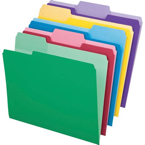 Pendaflex Pfx84370 Erasable Tab File Folders 30 Per Pack Assorted