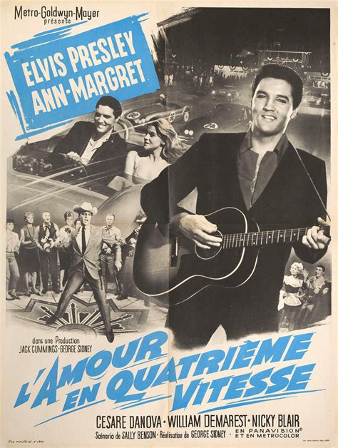 Viva Las Vegas Original 1964 French Moyenne Movie Poster Posteritati