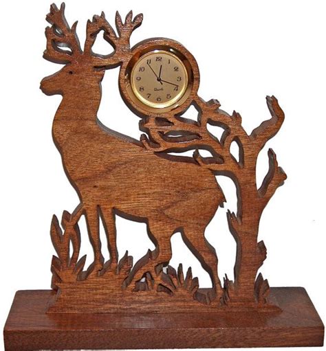 Deer Clock Deer Decor Hunting Decor Deer Art By Thesawdustfairy Scroll