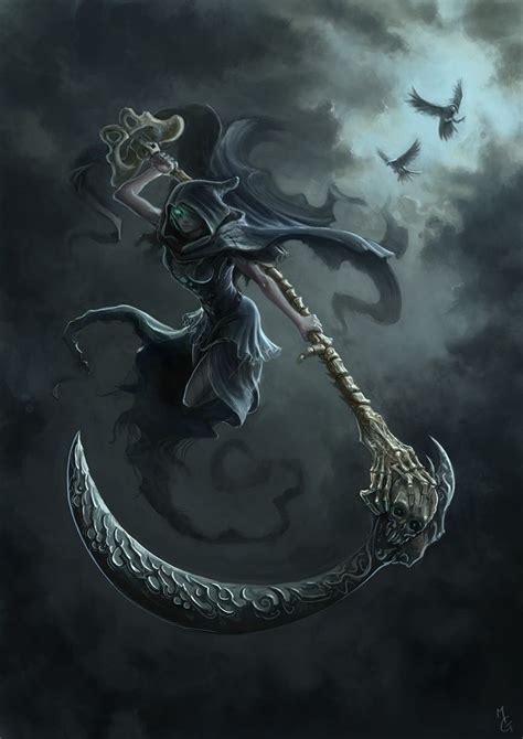 The Reapers Daughter By Marschelarts On Deviantart Grim Reaper Art
