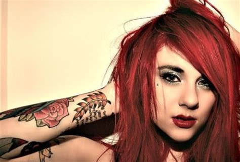 Tattoos And Red Hair Awesome Red Hair Female Tattoo Hair Beauty