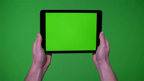 Green Screen Footage Hand Using Tablet And Ipad Youtube