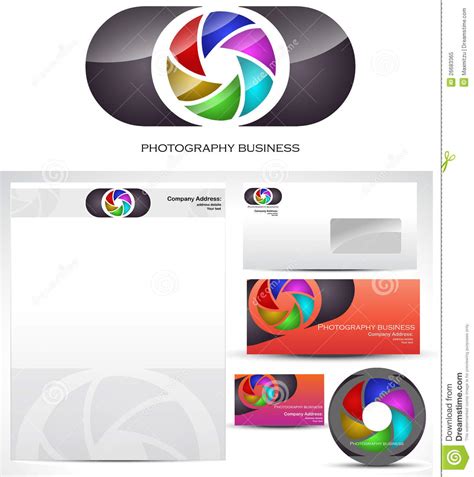 Photography Template Logo Design Stock Vector