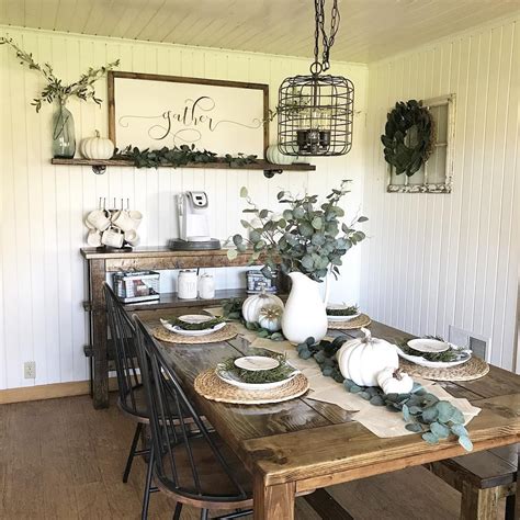 Fall Farmhouse Dining Room Decor