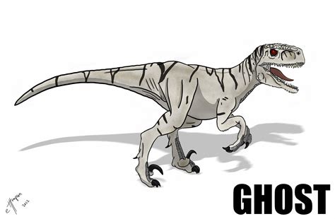 Jurassic World Dominon Atrociraptor Ghost Etsy