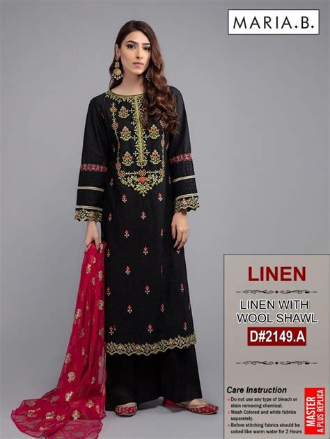 Maria B New Design Linen 2149 Black For Sale Online In Lahore Pakistan