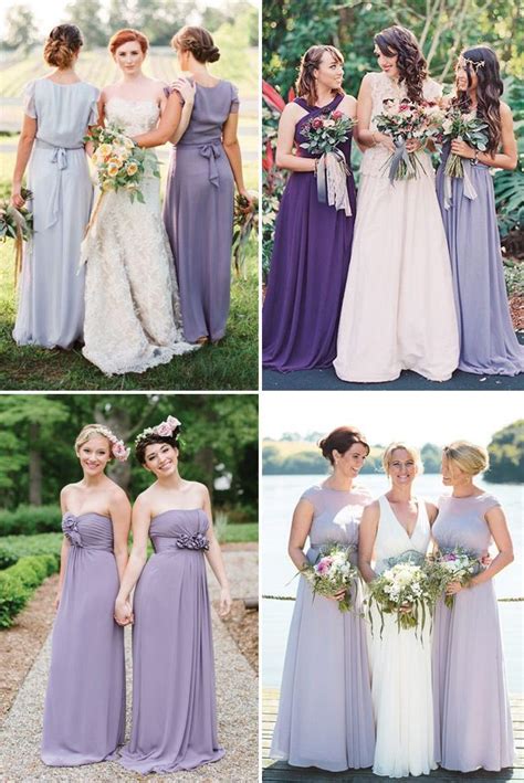 Perfectly Pretty Purple Bridesmaids Dresses Lilac Bridesmaid