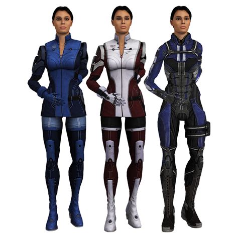 Ashley Williams Me3 Armors With Hair Up Meshmods By Just Jasper On