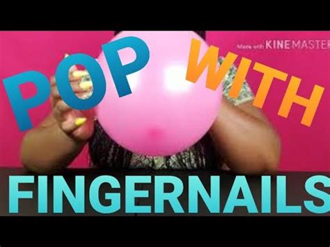 Asmr Blow To Pop Balloon With Fingernails Youtube